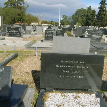 CLOETE Fanie 1911-1973