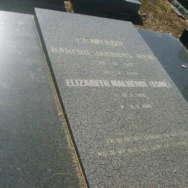 CONRADIE Barend Jacobus 1913-1990 &amp; Elizabeth Malherbe 1916-2008