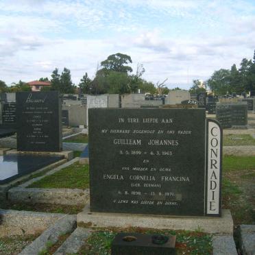 CONRADIE Guilleam Johannes 1899-1963 &amp; Engela Cornelia Francina ZEEMAN 1898-1971