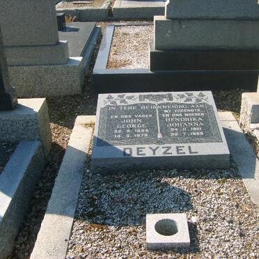 DEYZEL John George 1898-1979 &amp; Hendrika Johanna 1901-1969