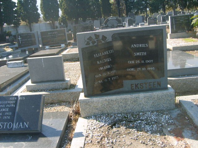 EKSTEEN Andries Smith 1907-1995 &amp; Elizabeth Rachel 1911-1975