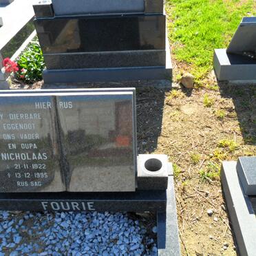 FOURIE Nicolaas 1922-1995