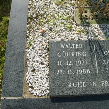GUHRING Walter 1922-1986 &amp; Ilse 1922-200?