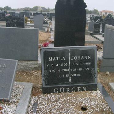 GURGEN Johann 1906-1993 &amp; Matla 1905-1980