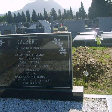 GILBERT Basil Oscar 1916-1991 &amp; Barbara Catherine 1917-2005