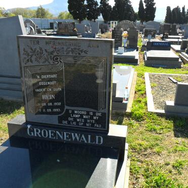 GROENEWALD Hein 1932-1993