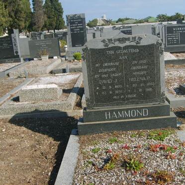 HAMMOND David J. 1893-1973 &amp; Helena P. 1903-1981
