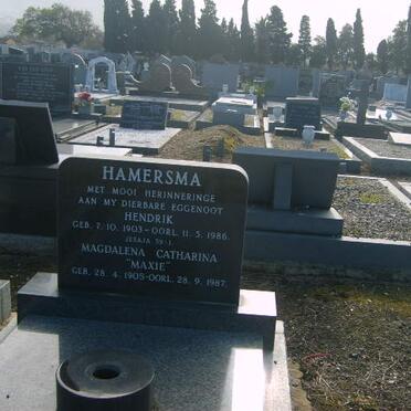HAMERSMA Hendrik 1903-1986 &amp; Magdalena Catharina 1903-1987