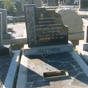 HATTINGH Petronella Hendrina nee ENGELBRECHT 1892-1980