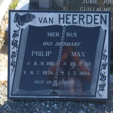 HEERDEN Philip, van 1911-1979 &amp; Max 1911-1994 :: VAN HEERDEN Johannes Jacobus 1935-1982
