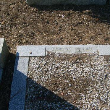 HOFF Ethel, van der 1892-1972