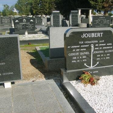 JOUBERT Gideon Daniel 1916-1973 &amp; Johanna Alusius 1918-2008