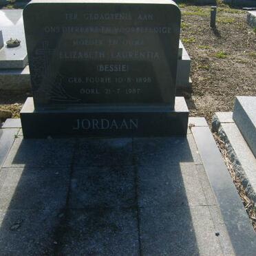 JORDAAN Elizabeth Laurentia nee FOURIE 1898-1987