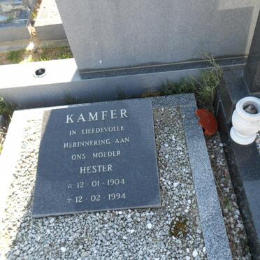 KAMFER Hester 1904-1994