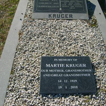 KRUGER Martie 1929-2010
