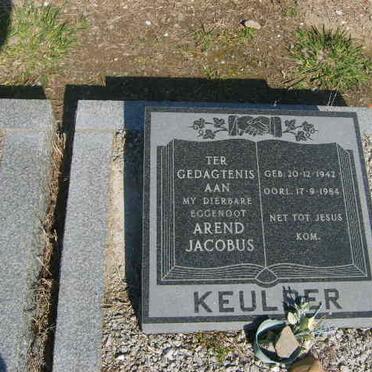 KEULER Arend Jacobus 1942-1984