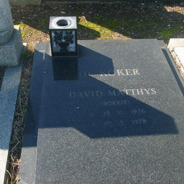 KOKER David Mathys, de 1936-1978
