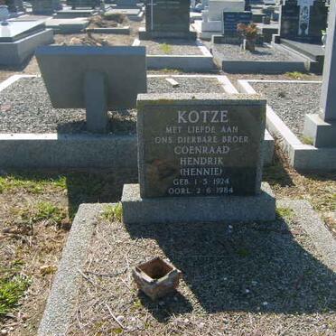 KOTZE Coenraad Hendrik 1924-1984