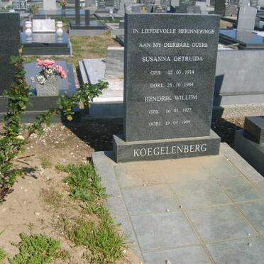 KOEGELENBERG Hendrik Willem 1927-1999 &amp; Susanna Gertruida 1914-1984