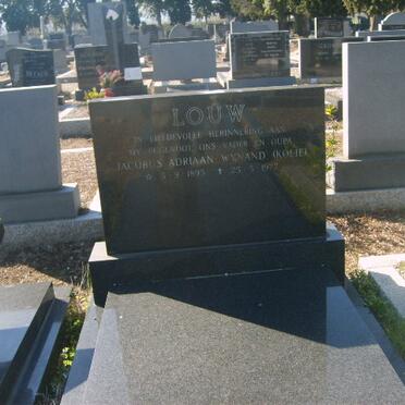 LOUW Jacobus Adriaan Wynand 1895-1977