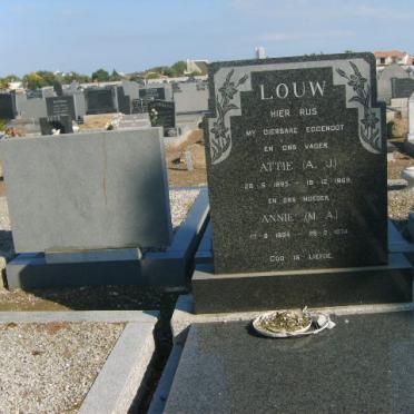 LOUW A.J. 1895-1969 &amp;  M.A. 1894-1974