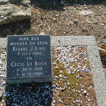LING Elsabe J. -1989 :: LE ROUX Cecil 1938-1989