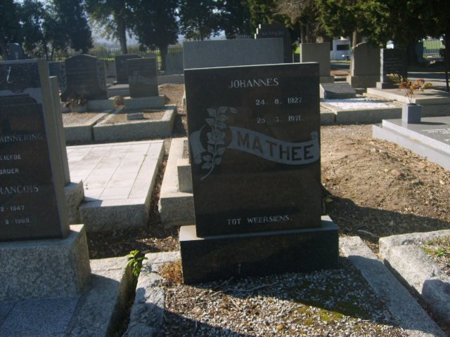 MATHEE Johannes 1927-1971