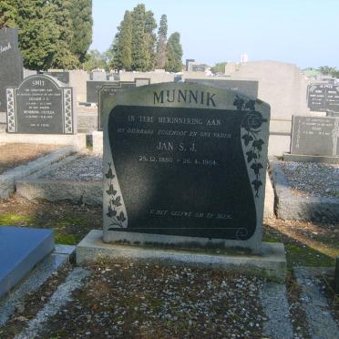 MUNNIK Jan S.J. 1880-1964