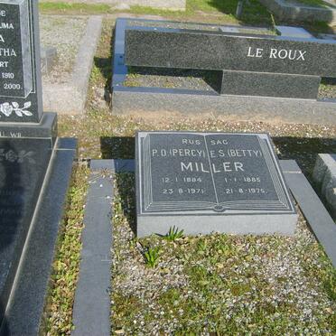 MILLER P.D 1884-1971 &amp; E.S. 1885-1975