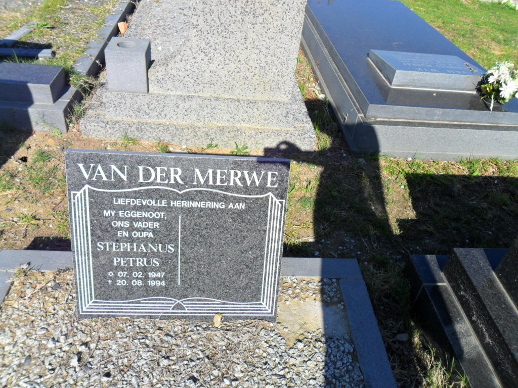 MERWE Stephanus Petrus, van der 1947-1994