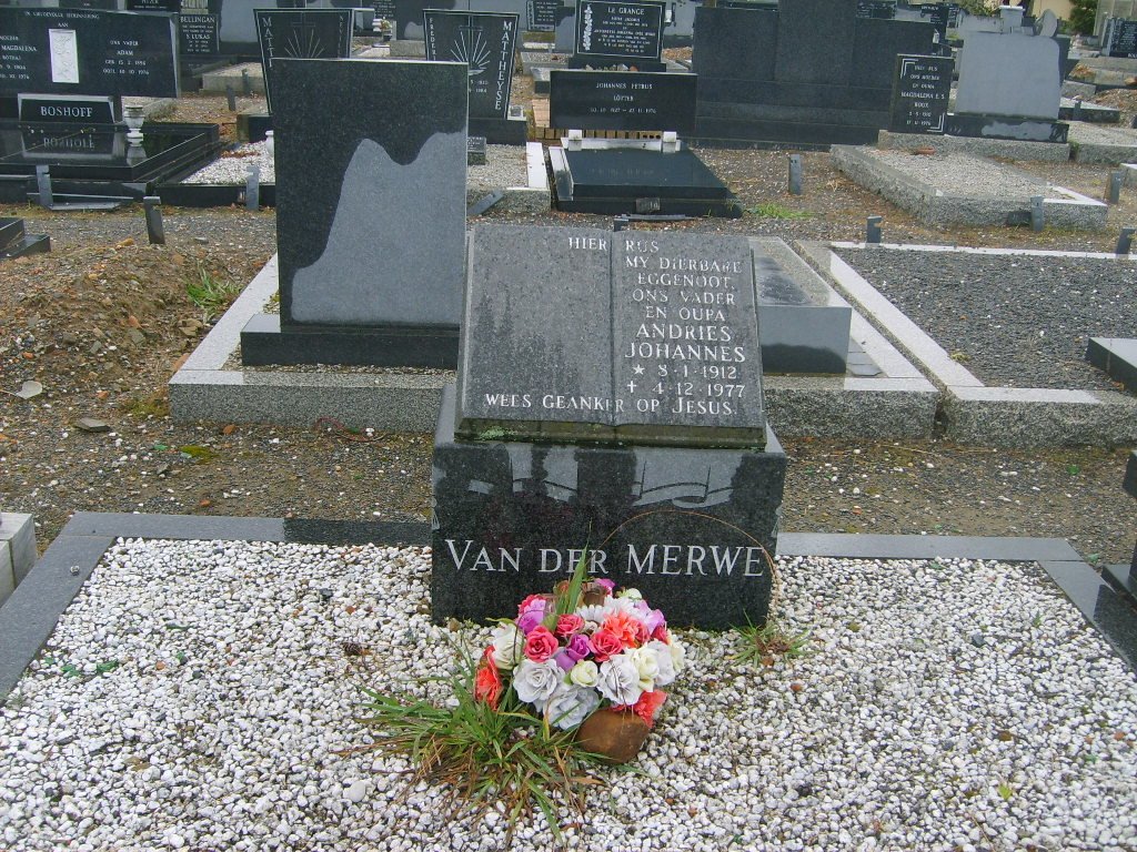 MERWE Andries Johannes, van der 1912-1977