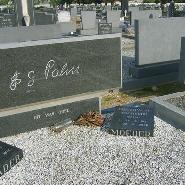 PALM Christina nee MALHERBE 1921-2008