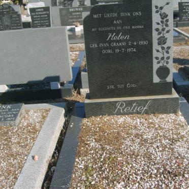 RETIEF Helen nee VAN GRAAN 1930-1974