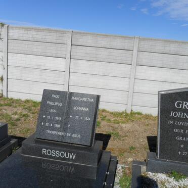 ROSSOUW Paul Phillipus 1918-1998 &amp; Johanna 1924-