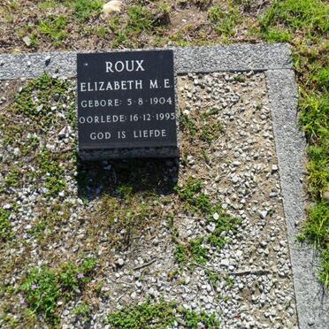 ROUX Elizabeth M.E. 1904-1995