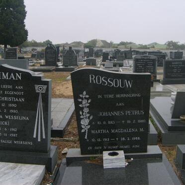 ROSSOUW Johannes Petrus 1913-1980 &amp; Martha Magdalena M. 1913-1988