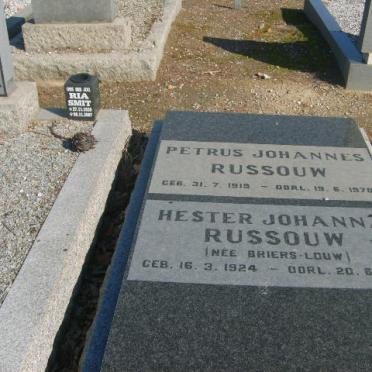 RUSSOUW Petrus Johannes 1919-1970 &amp; Hester Johanna BRIERS-LOUW 1924-2001