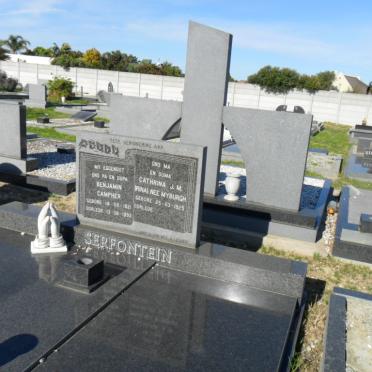 SERFONTEIN Benjamin Campher 1921-1991 &amp; Cathrina J.M. MYBURGH 1925-