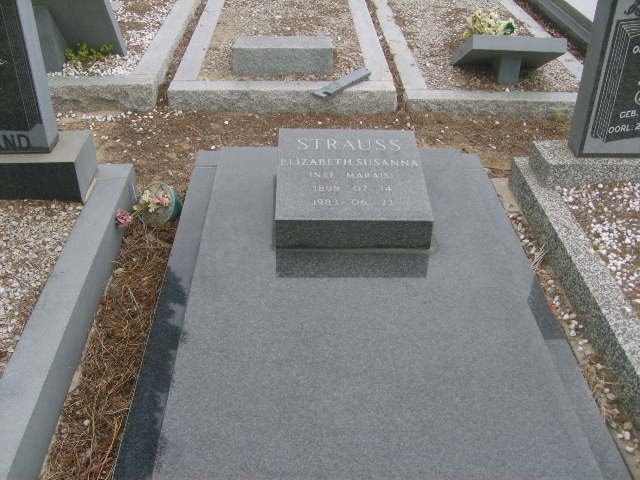 STRAUSS Elizabeth Susanna nee MARAIS 190?-1983
