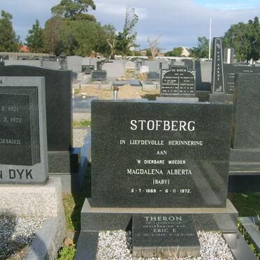 STOFBERG Magdalena Alberta 1889-1972