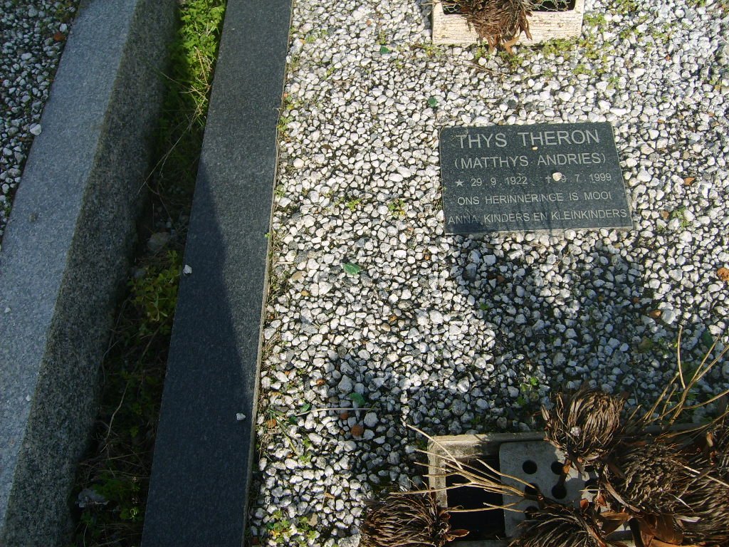 THERON Matthys  Andries 1922-1999
