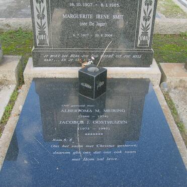 SMIT Marguerite Irene previously MEIRING previously OOSTHUIZEN nee DE JAGER 1917-2008