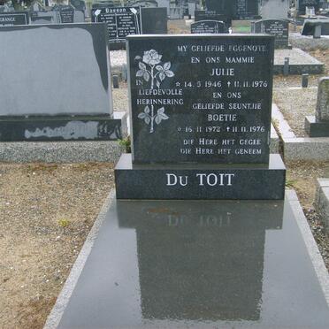 TOIT Julie, du 1946-1976 :: TOIT Boetie, du 1972-1976