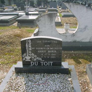 TOIT Anna Maria, du 1910-1990