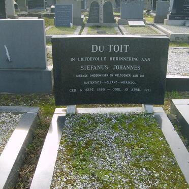 TOIT Stephanus Johannes, du 1895-1971