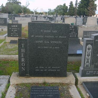 THERON Sophy nee SPENGLER 1902-1965