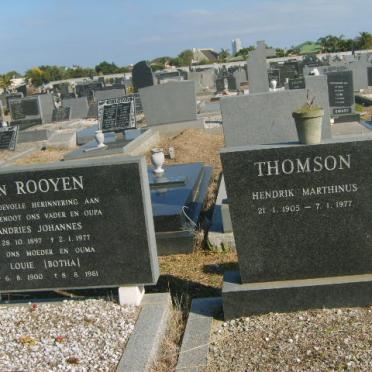 THOMPSON Hendrik Marthinus 1905-1977