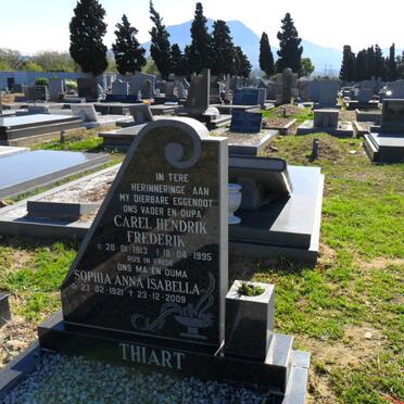 THIART Carel Hendrik Frederik 1913-1995 &amp; Sophia Anna Isabella 1921-2009