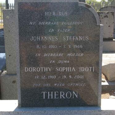THERON Johannes Stefanus 1910-1966 &amp; Dorothy Sophia 1910-2001
