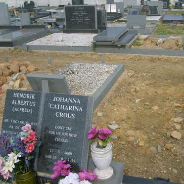 ?? Hendrik Albertus 1911-1990 &amp; Johanna Catharina CROUS 1914-2009